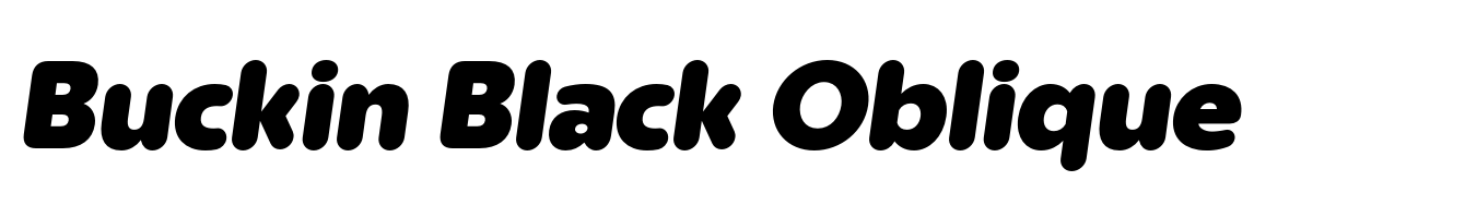 Buckin Black Oblique